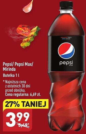 ALDI Pepsi/ Pepsi Max/ Mirinda Butelka 1 l oferta