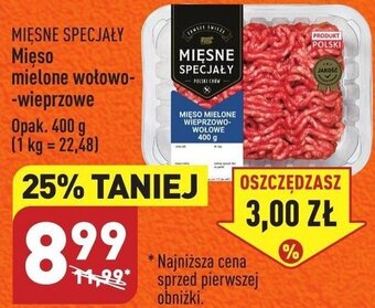 ALDI MIĘSNE SPECJAŁY Mięso mielone wołowo-wieprzowe 400g oferta