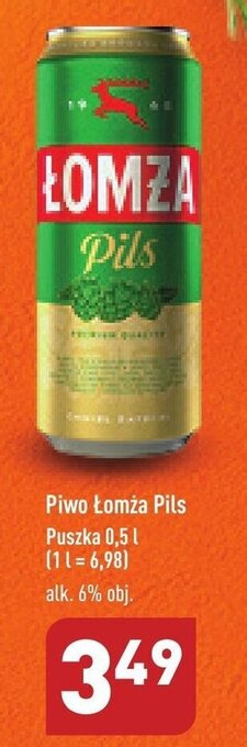 ALDI Piwo Łomża Pils Puszka 0,5 l oferta