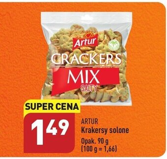 ALDI ARTUR Krakersy solone 90g oferta