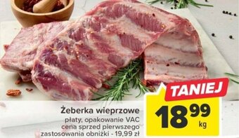 Carrefour Market Żeberka wieprzowe 1kg oferta