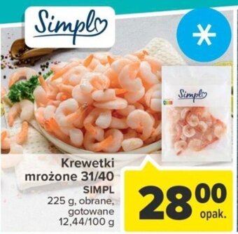 Carrefour Market Krewetki mrożone 31/40 SIMPL 225g oferta