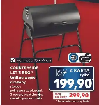 Kaufland Grill węglowy 60 x 95 79 cm k-classic countryside oferta