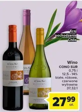 Carrefour Wino cono sur bicicleta gewurztraminer oferta