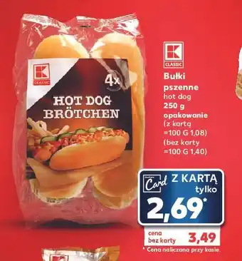 Kaufland Bułki pszenne hot dog k-classic oferta