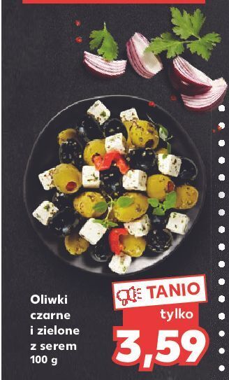 Kaufland Oliwki czarne i zielone z serem feta oferta
