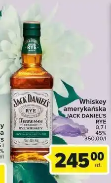 Carrefour Whiskey jack daniel's rye oferta