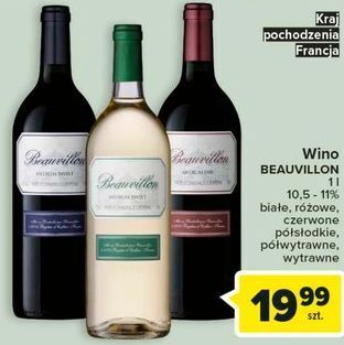 Carrefour Wino białe wytrawne beauvillon oferta