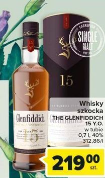 Carrefour Whisky tuba glenfiddich 15 yo oferta