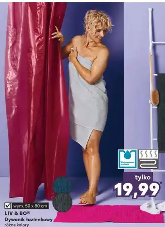 Kaufland Dywanik łazienkowy 50 x 80 cm liv & bo oferta