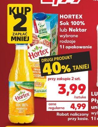 Kaufland Sok pomarańczowy hortex oferta