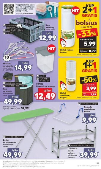 Kaufland Deska do prasowania 110 x 30 86 cm oferta