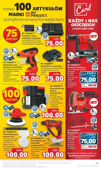 Kaufland Polerka akumulatorowa 20 v myproject oferta