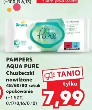 Kaufland Chusteczki nawilżane pampers aqua pure oferta