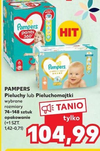 Kaufland Pieluchy dla dzieci 3 pampers premium care oferta