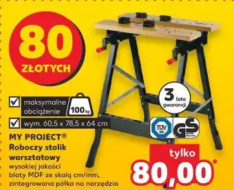 Kaufland Stolik warsztatowy wym. 60.5 x 78.5 64 cm k-classic myproject oferta