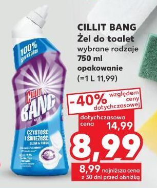 Kaufland Żel do wc czystość i świeżość cillit bang oferta