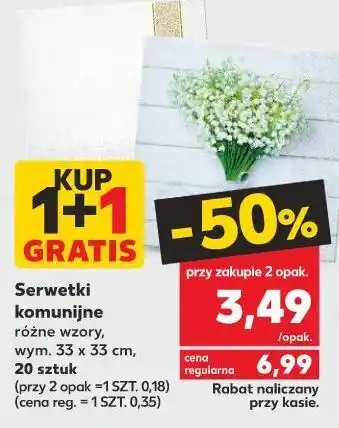 Kaufland Serwetki komunijne 33 x cm oferta