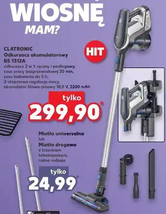 Kaufland Odkurzacz pionowy bs 1312 a clatronic oferta