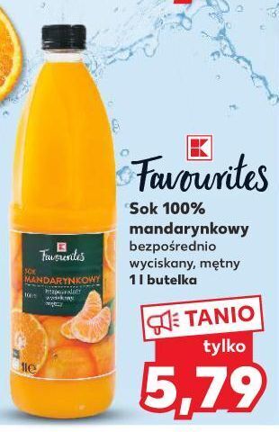 Kaufland Sok mandarynkowy k-classic favourites oferta