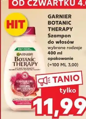 Kaufland Szampon olejek rycynowy i migdał garnier botanic therapy oferta