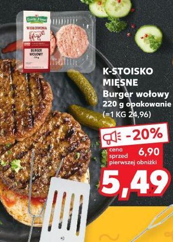 Kaufland Burger wołowy stoisko mięsne oferta