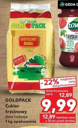 Kaufland Cukier trzcinowy drobny goldpack oferta