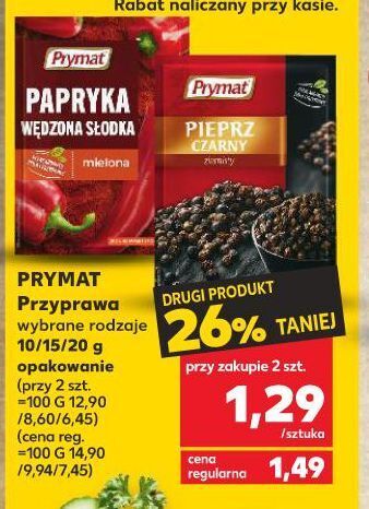 Kaufland Pieprz czarny ziarnisty prymat oferta