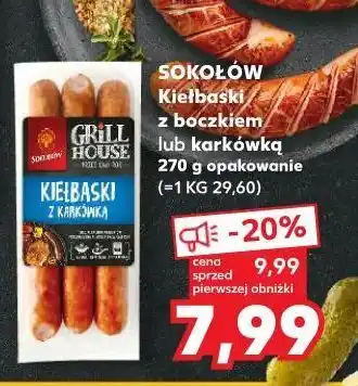 Kaufland Kiełbaski z boczkiem sokołów grill house oferta