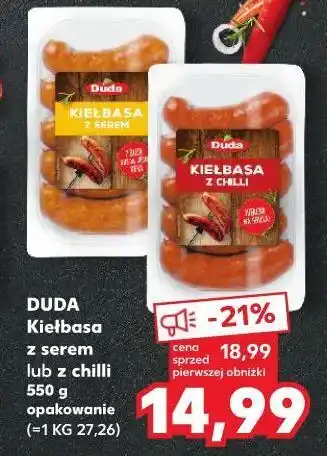 Kaufland Kiełbaski z chili silesia duda oferta