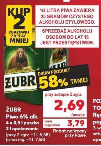 Kaufland Piwo żubr 1768 oferta