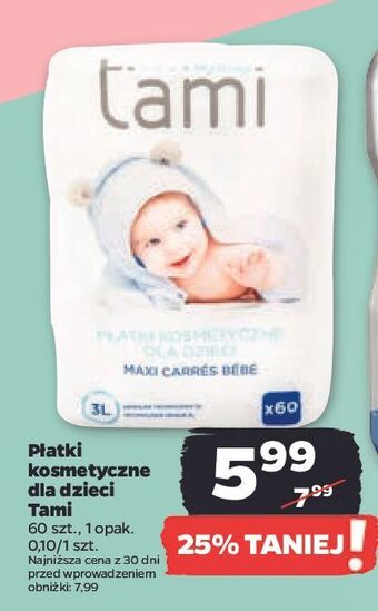 Netto Płatki kosmetycze dla dzieci tami my baby oferta