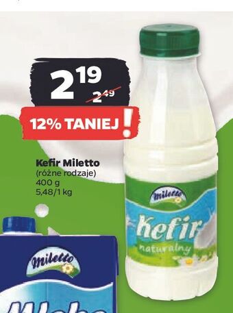 Netto Kefir naturalny miletto oferta