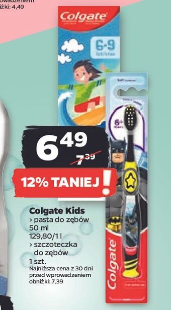 Netto Pasta do zębów 6-9 lat colgate kids oferta