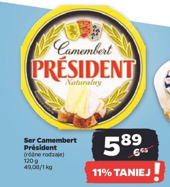 Netto Ser camembert naturalny president oferta