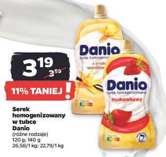 Netto Serek wanilia saszetka danone danio oferta