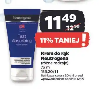 Netto Krem do rąk szybko wchłaniający się neutrogena formuła norweska oferta