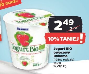 Netto Jogurt z truskawkami bakoma bio oferta