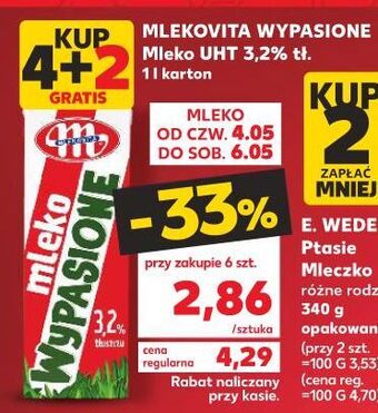 Kaufland Mleko 3.2% mlekovita wypasione oferta