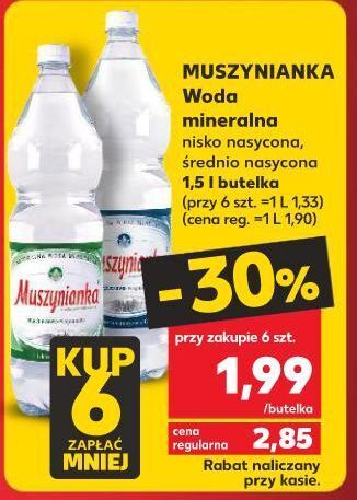 Kaufland Woda gazowana muszynianka oferta