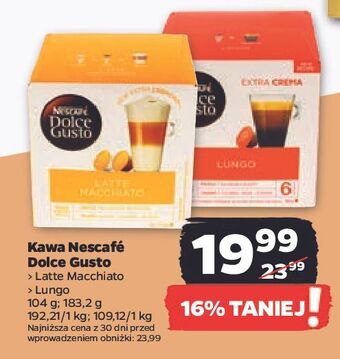 Netto Kawa lungo nescafe dolce gusto oferta