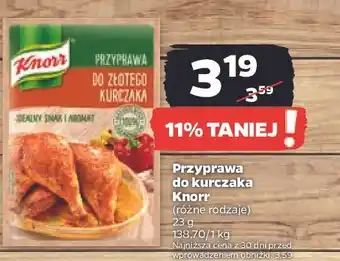 Netto Przyprawa do złotego kurczaka knorr oferta