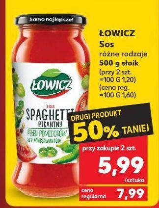 Kaufland Sos spaghetti łowicz oferta