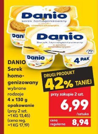Kaufland Serek ciasteczkowy danone danio oferta