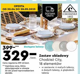 Biedronka Komplet obiadowy chodzież oferta