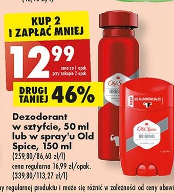 Biedronka Dezodorant old spice original oferta
