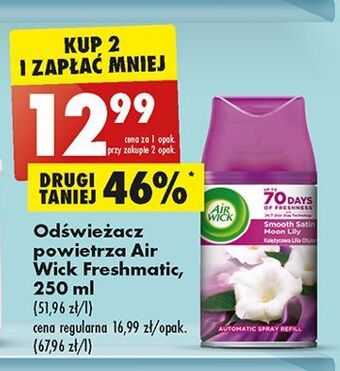 Biedronka Wkład księżycowa lilia otulona satyną air wick freshmatic oferta