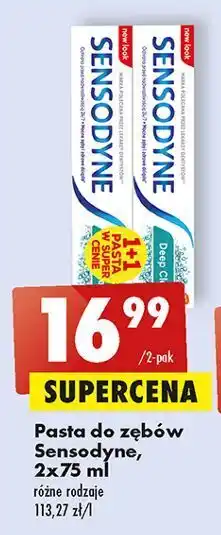 Biedronka Pasta do zębów sensodyne deep clean oferta