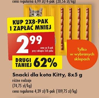 Biedronka Snacki dla kota kitty oferta