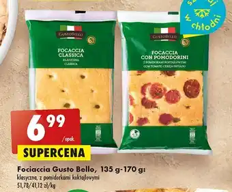 Biedronka Focaccia z pomidorami koktajlowymi gustobello oferta